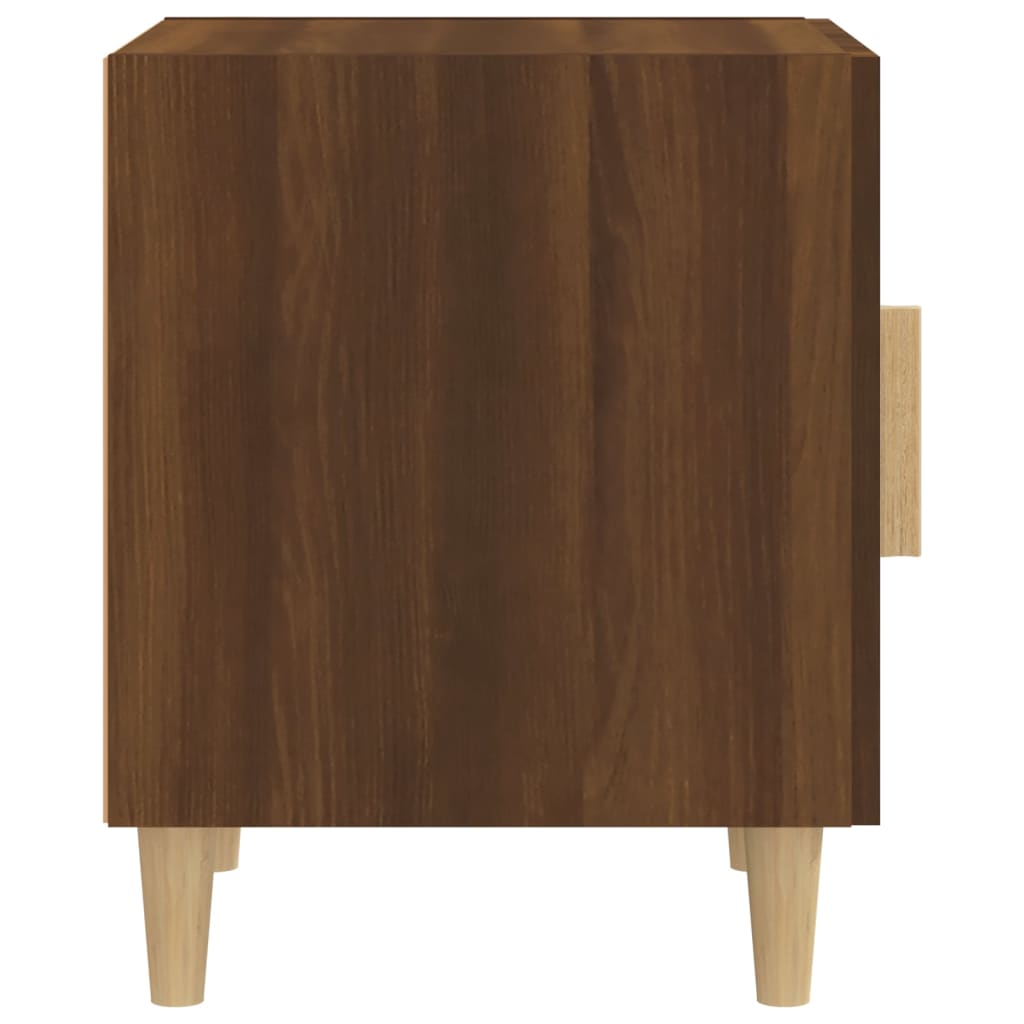 vidaXL Noční stolek hnědý dub kompozitní dřevo