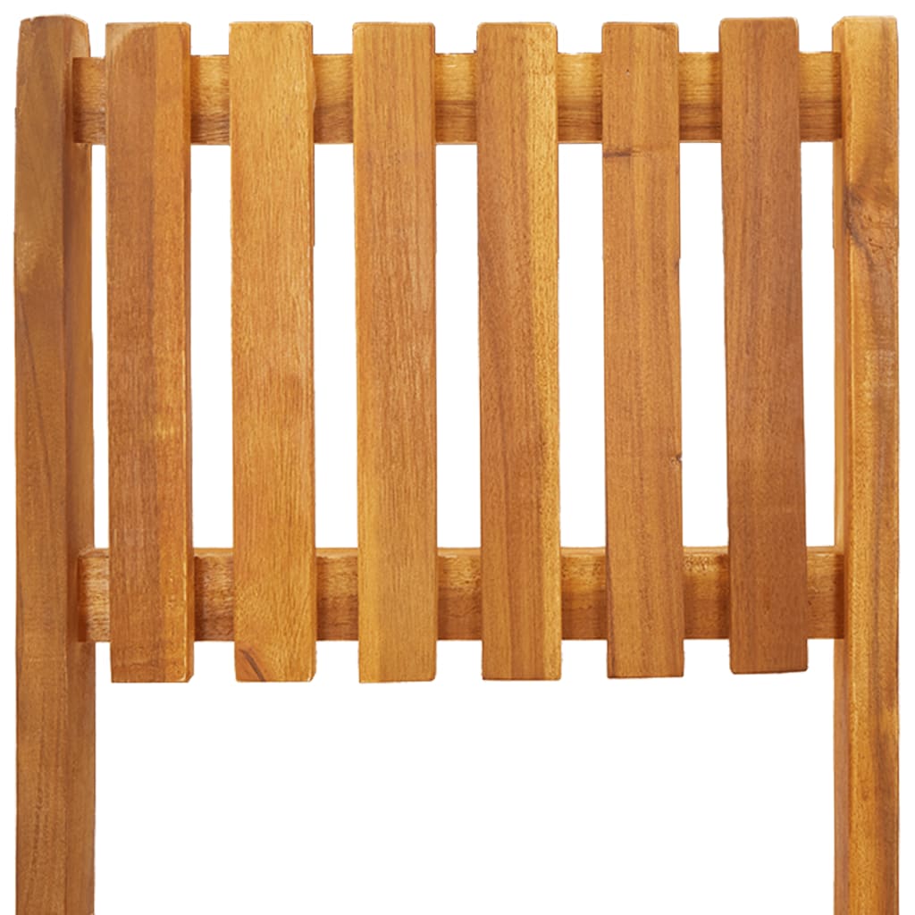 vidaXL Skládací zahradní barové stoličky 2 ks masivní akáciové dřevo