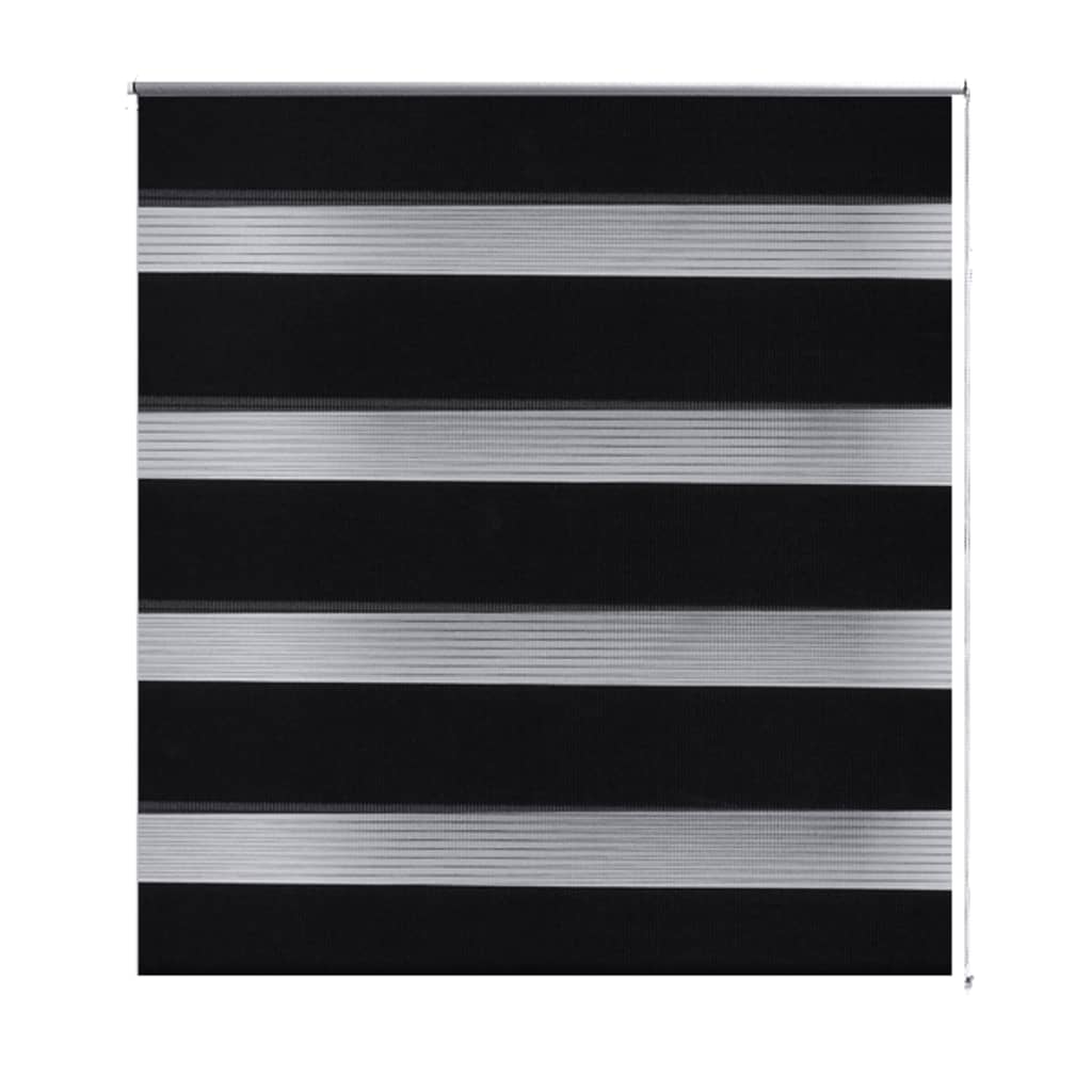 Roleta den a noc / Zebra / Twinroll 50x100 cm černá