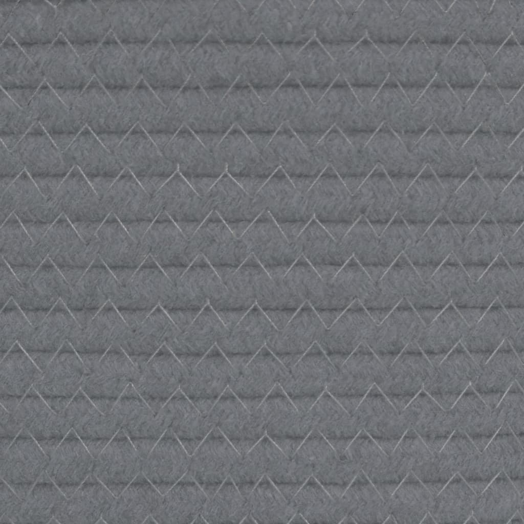 vidaXL Úložné koše 2 ks šedé a bílé Ø 28 x 28 cm bavlna