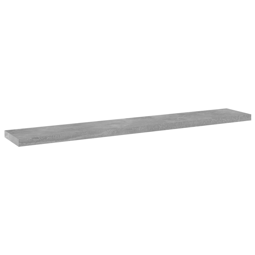 vidaXL Přídavné police 4 ks betonově šedé 60 x 10 x 1,5 cm dřevotříska