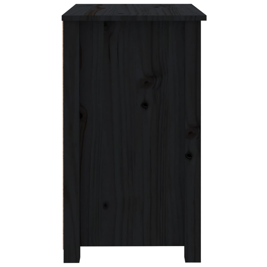 vidaXL Noční stolky 2 ks černé 50 x 35 x 61,5 cm masivní borové dřevo