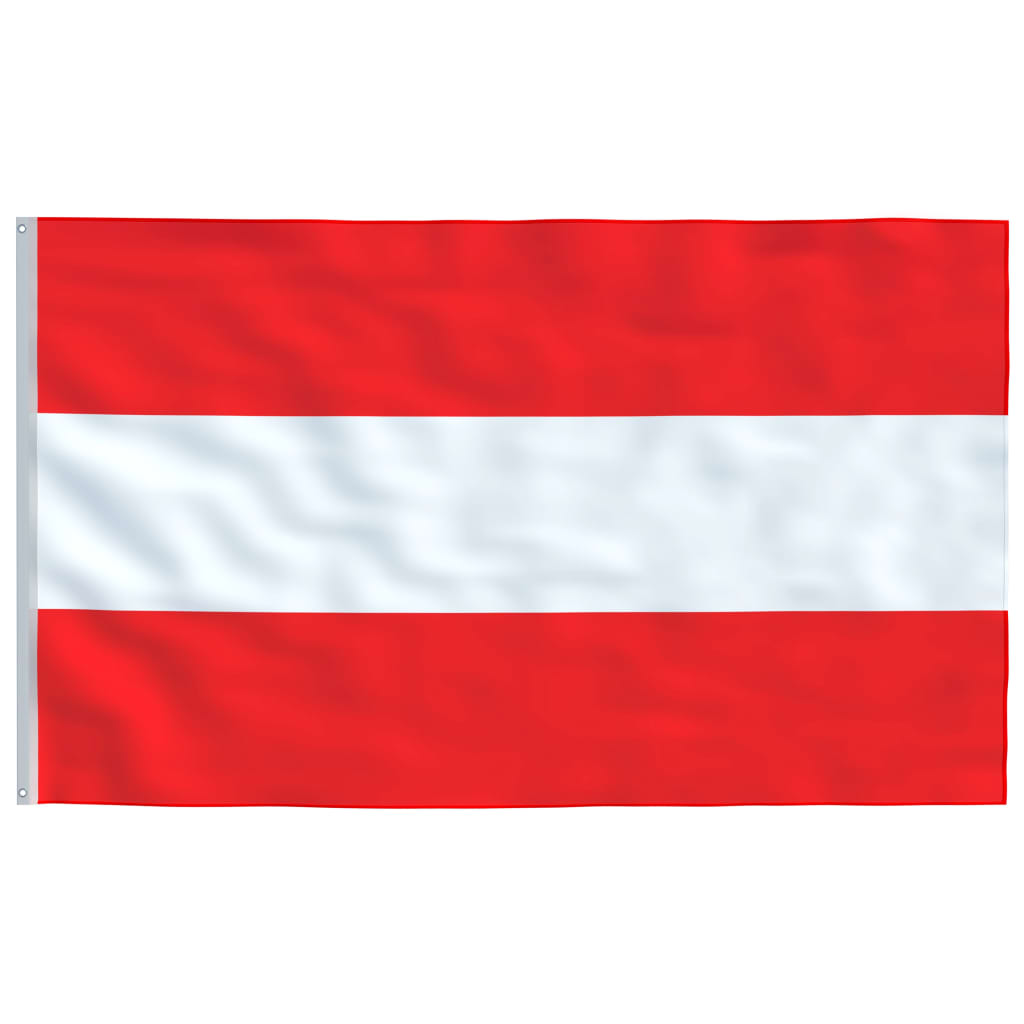 vidaXL Vlajka Rakouska a stožár 6,23 m hliník