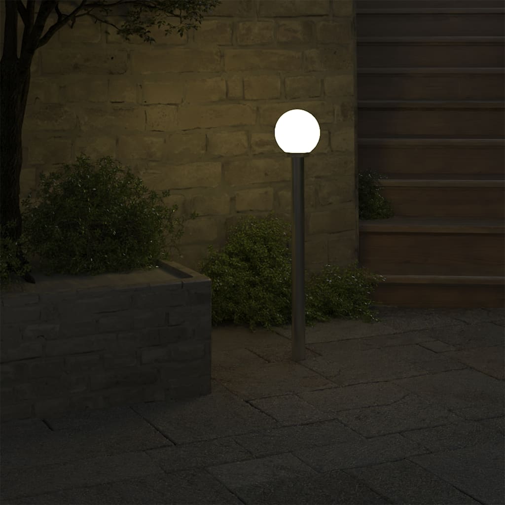 vidaXL Vysoká zahradní lampa s 1 svítidlem 110 cm
