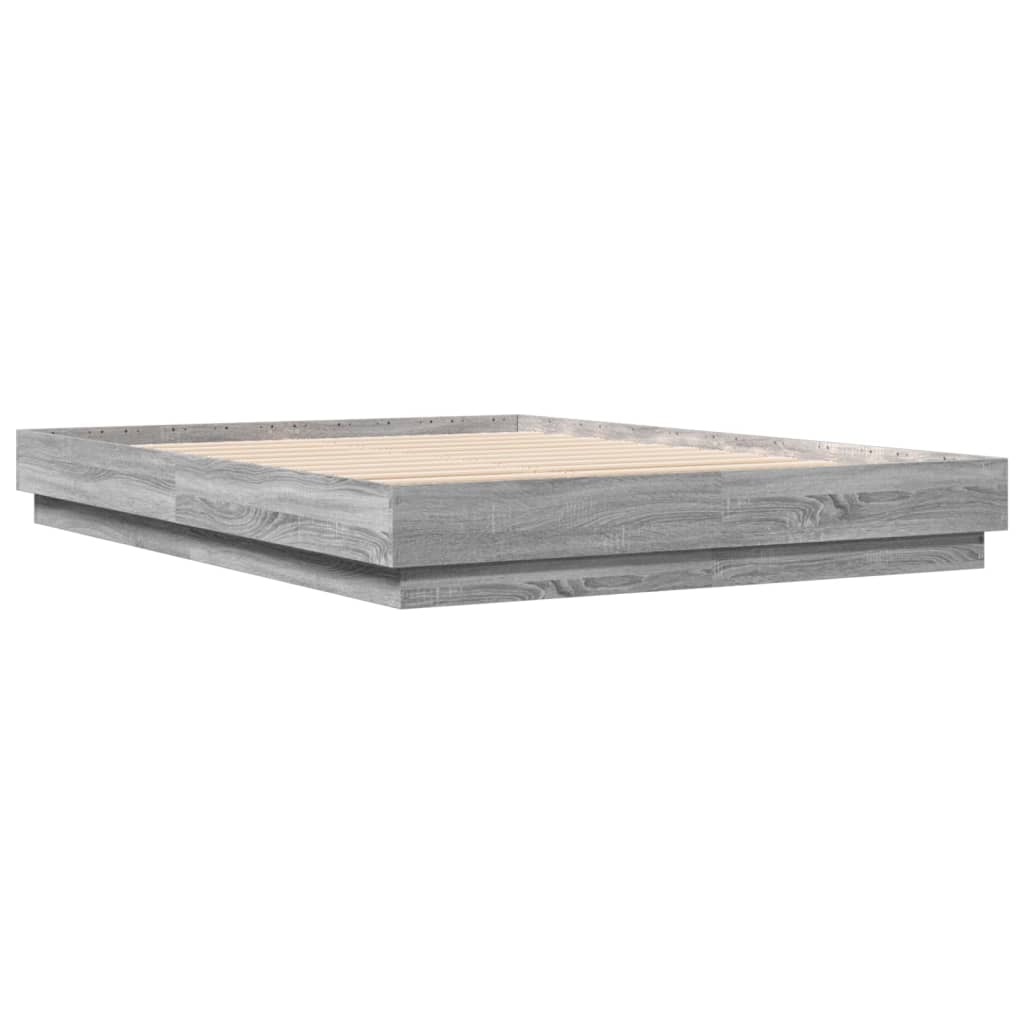 vidaXL Rám postele šedý sonoma 160 x 200 cm kompozitní dřevo