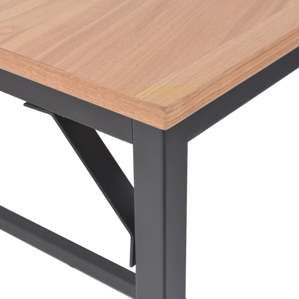 vidaXL Jídelní stůl, jasan, 180x90x76 cm