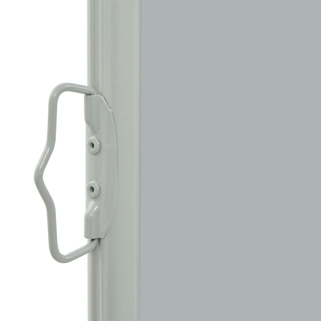 vidaXL Zatahovací boční markýza / zástěna na terasu 80 x 300 cm šedá