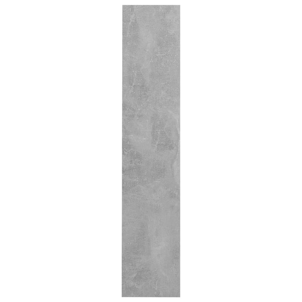 vidaXL Nástěnný botník betonově šedý 60 x 18 x 90 cm dřevotříska