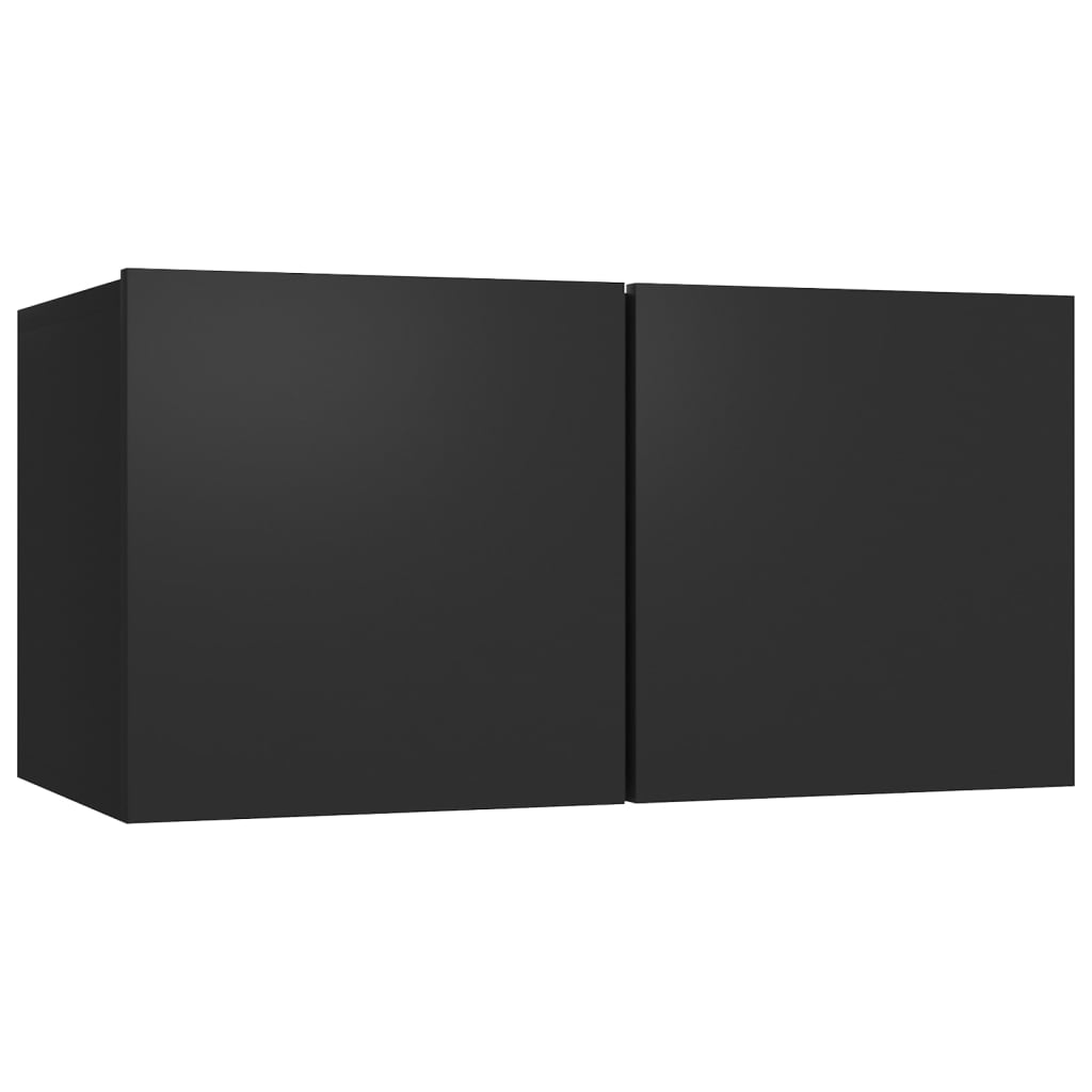 vidaXL TV stolky 8 ks černé dřevotříska