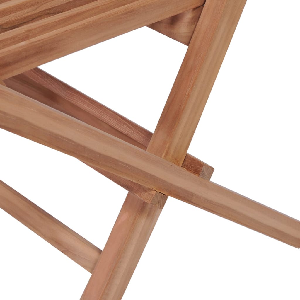 vidaXL 3dílný skládací balkónový set masivní teakové dřevo
