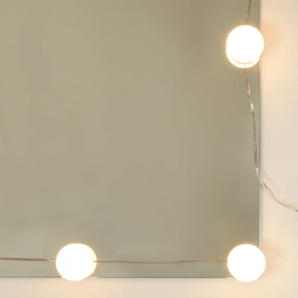 vidaXL Zrcadlová skříňka s LED hnědý dub 60 x 31,5 x 62 cm