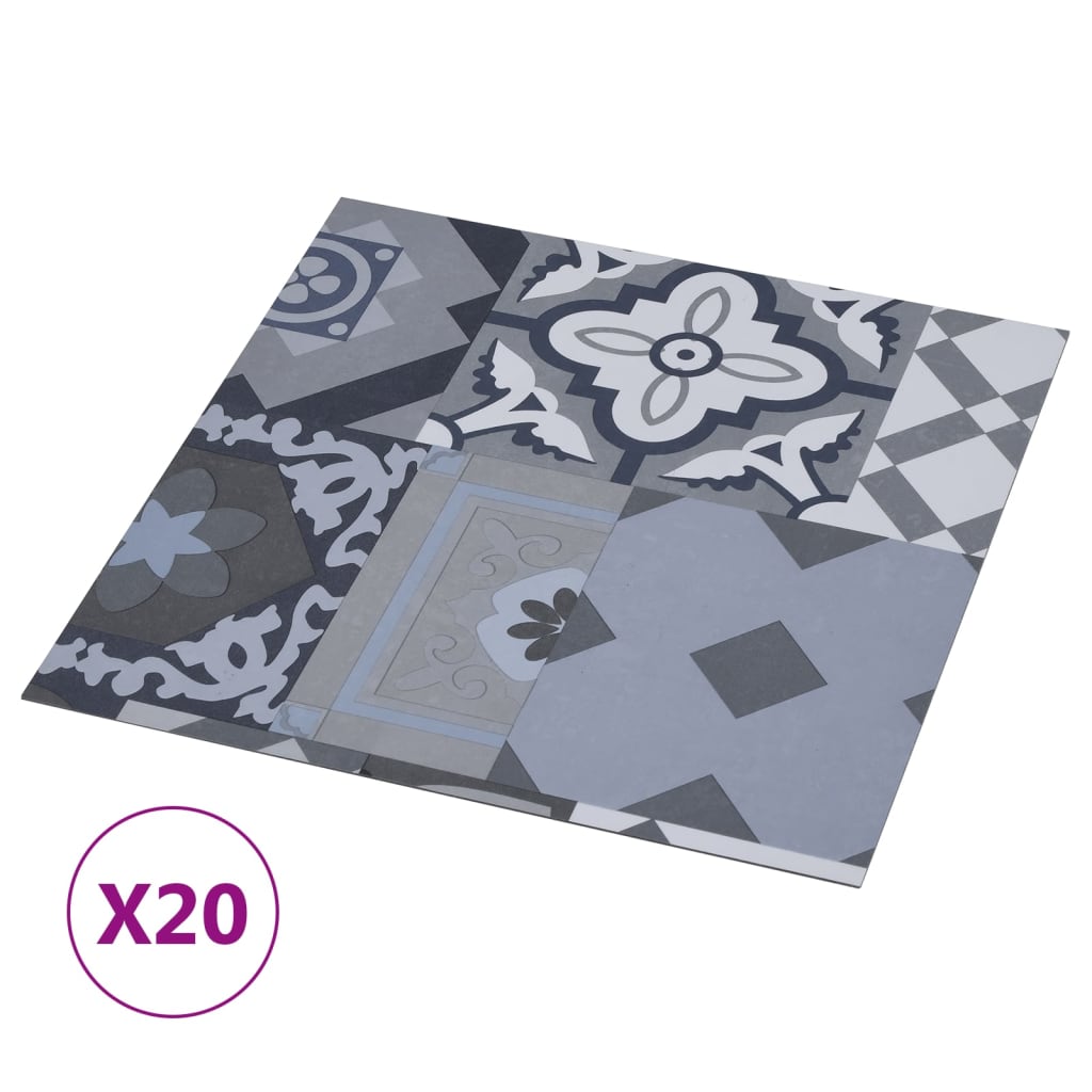 vidaXL Samolepicí podlahové desky 20 ks PVC 1,86 m² barevný vzor