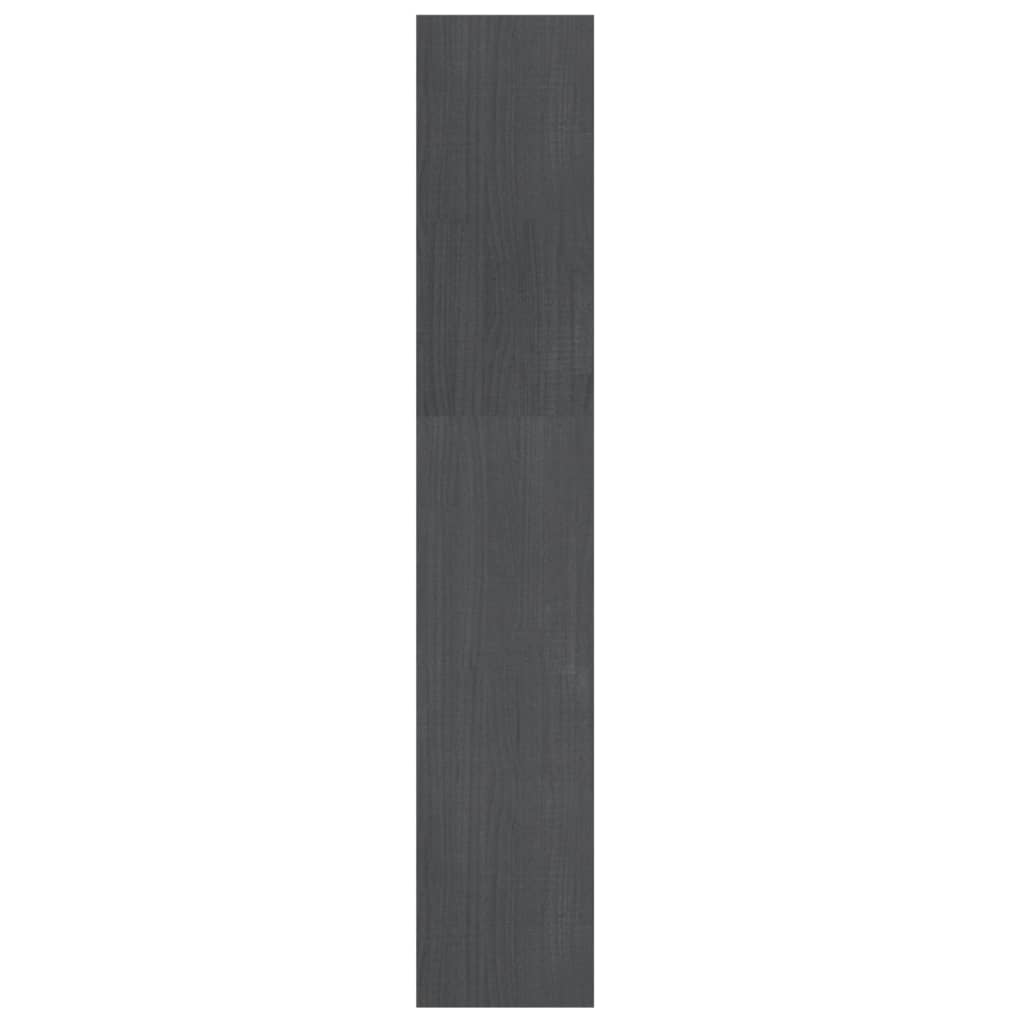vidaXL Knihovna / dělicí stěna šedá 100x30x167,5 cm masivní borovice