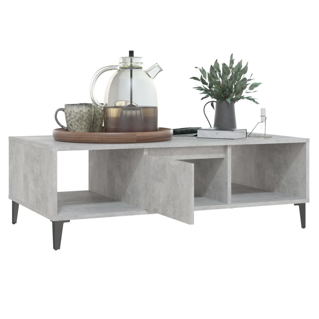 vidaXL Konferenční stolek betonově šedý 103,5 x 60 x 35 cm dřevotříska