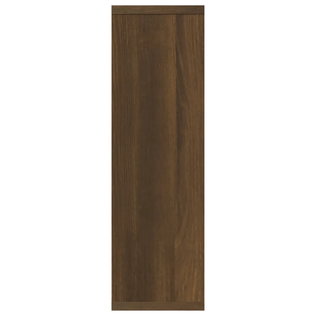 vidaXL Nástěnná police hnědý dub 85 x 16 x 52,5 cm kompozitní dřevo