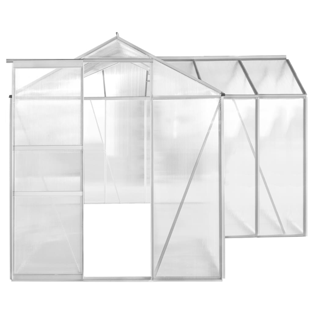 Hliníkový skleník 2 sekce s dutými panely