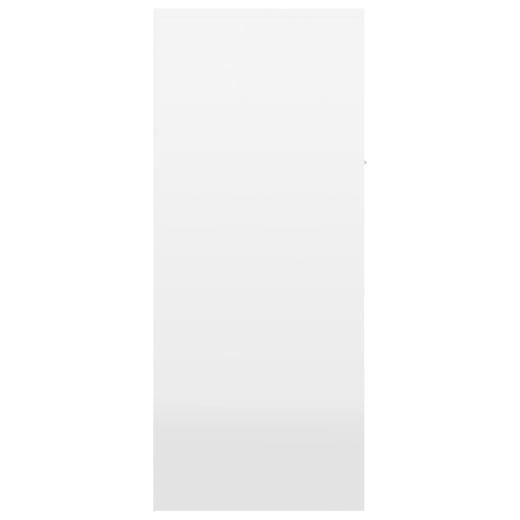 vidaXL Botník bílý s vysokým leskem 60 x 35 x 84 cm dřevotříska