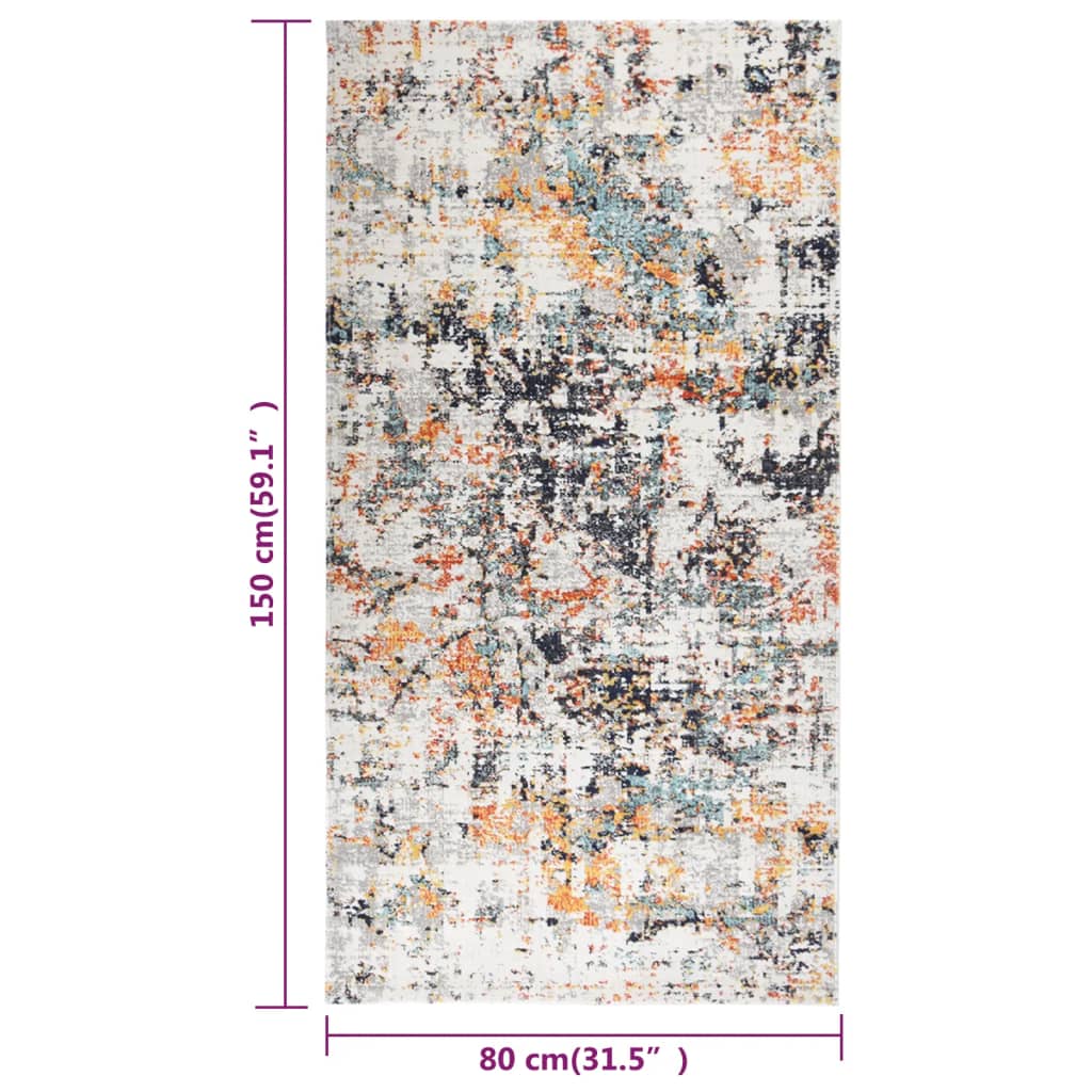 vidaXL Venkovní koberec hladce tkaný 80 x 150 cm vícebarevný