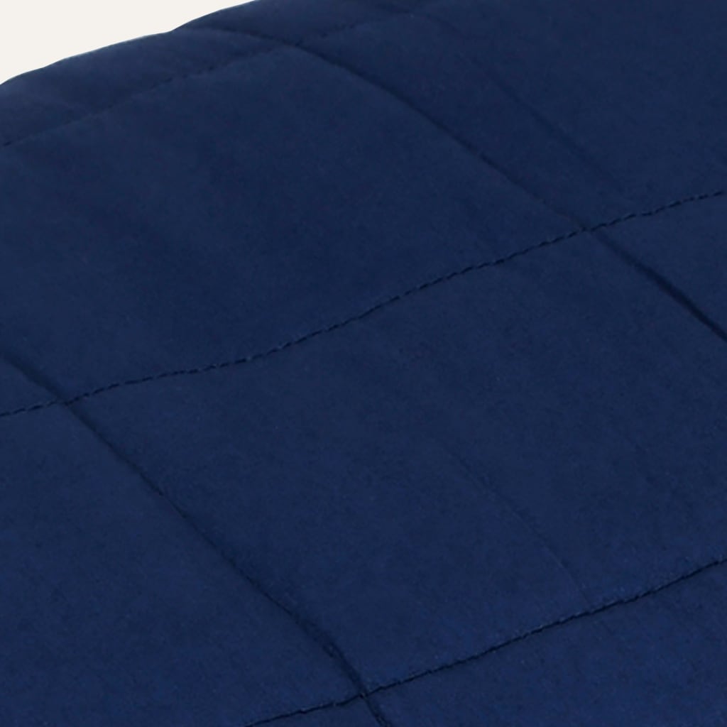 vidaXL Zátěžová deka modrá 138 x 200 cm 6 kg textil