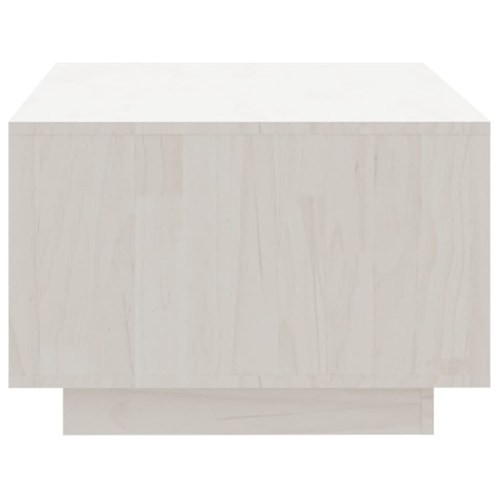 vidaXL Konferenční stolek bílý 110 x 50 x 33,5 cm masivní borové dřevo