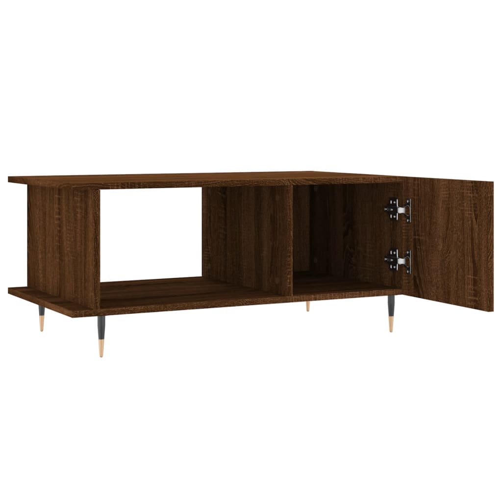 vidaXL Konferenční stolek hnědý dub 90 x 50 x 40 cm kompozitní dřevo