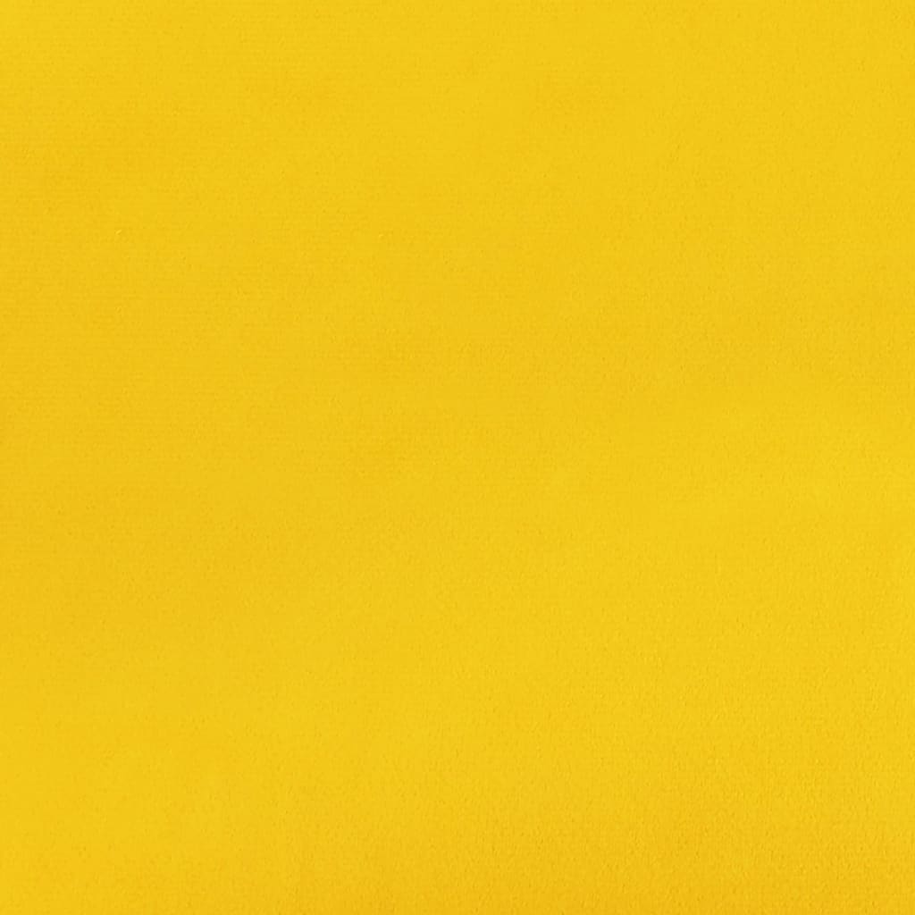 vidaXL Jídelní židle hořčicově žlutá samet