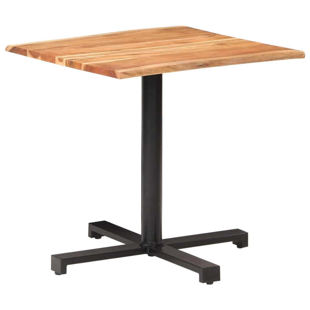 vidaXL Bistro stolek s živou hranou 80 x 80 x 75 cm masivní akácie