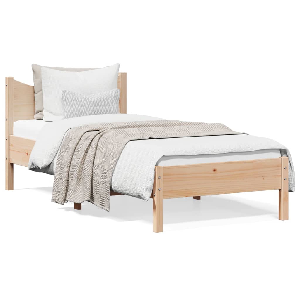vidaXL Rám postele 90 x 190 cm masivní borové dřevo