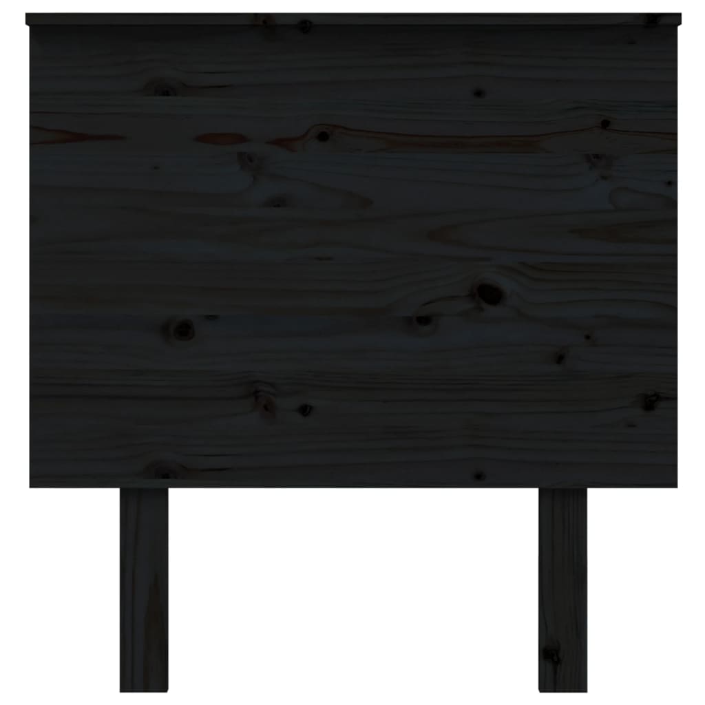 vidaXL Čelo postele černé 79 x 6 x 82,5 cm masivní borovice