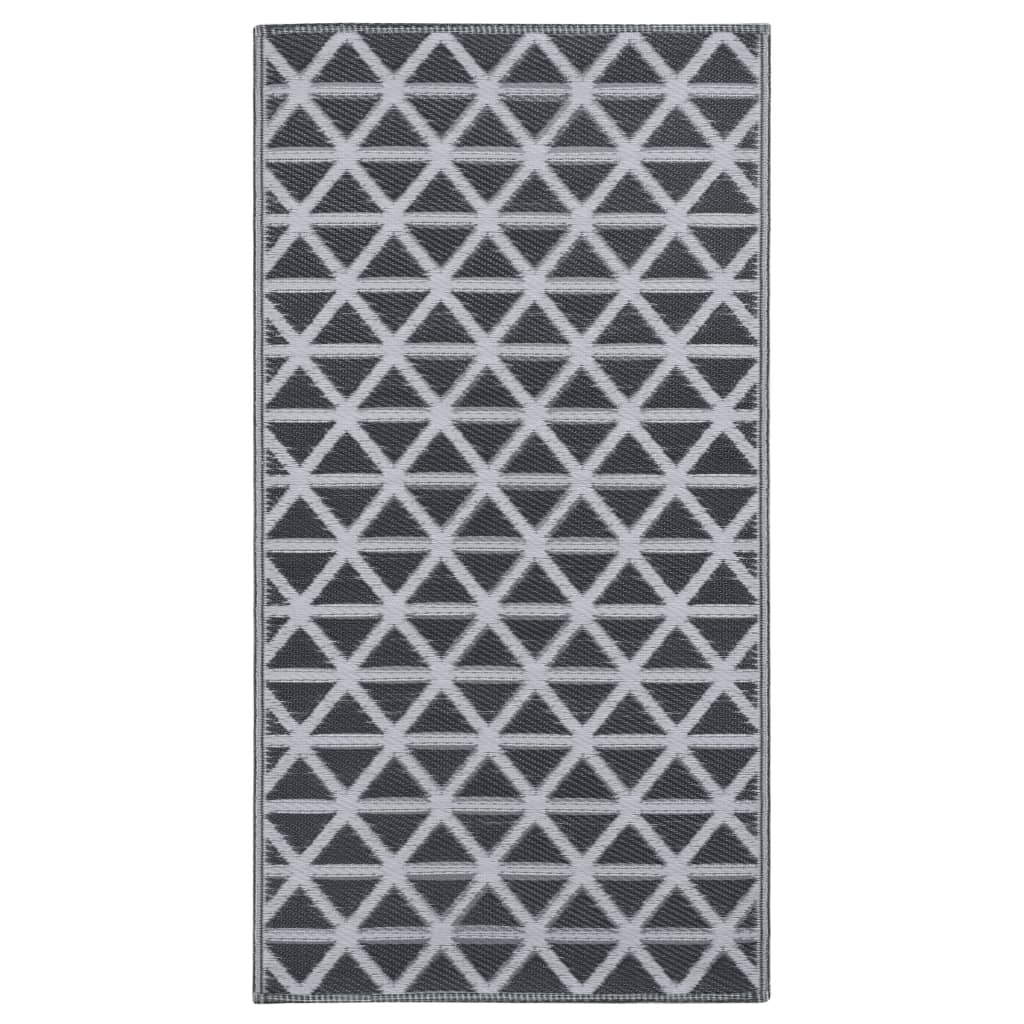 vidaXL Venkovní koberec černý 160 x 230 cm PP