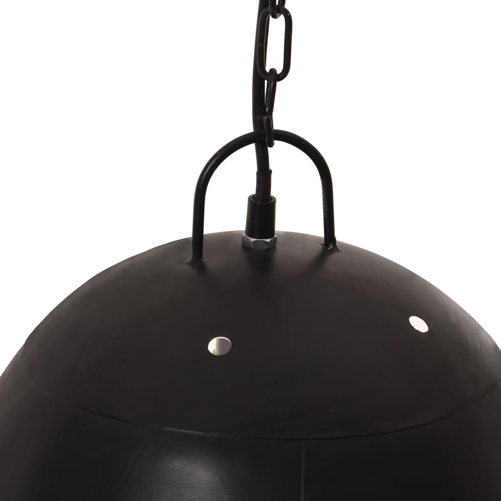 vidaXL Industriální závěsné svítidlo 25 W černé kulaté 42 cm E27