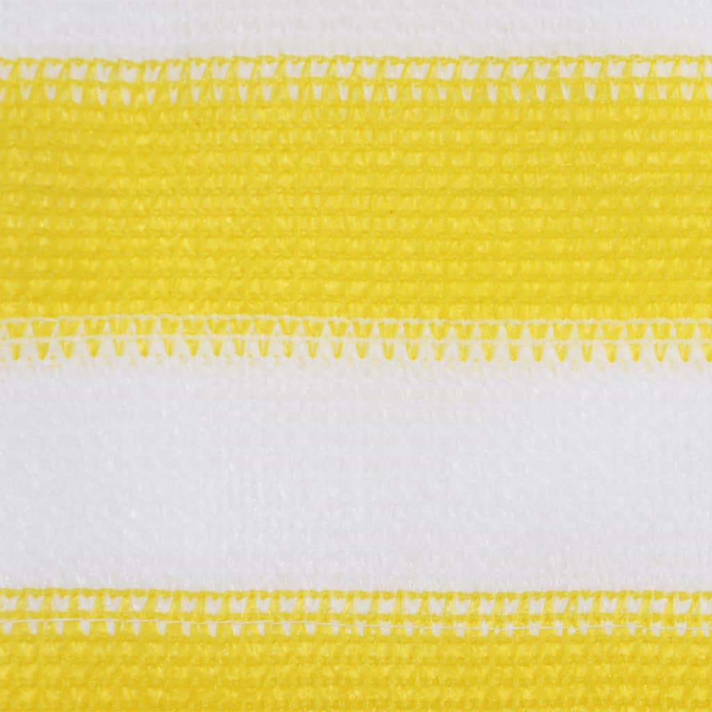vidaXL Balkonová zástěna žluto-bílá 120 x 600 cm HDPE