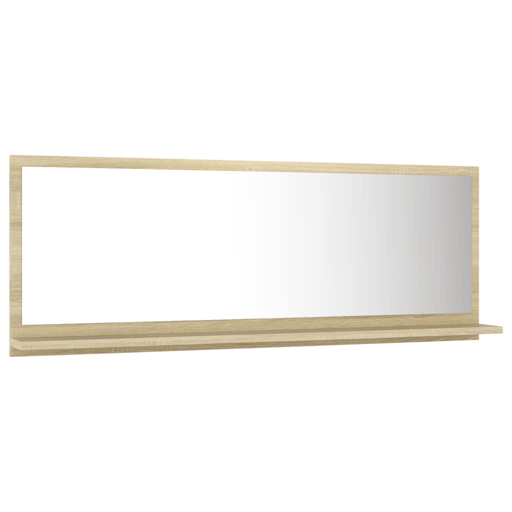 vidaXL Koupelnové zrcadlo dub sonoma 100 x 10,5 x 37 cm dřevotříska