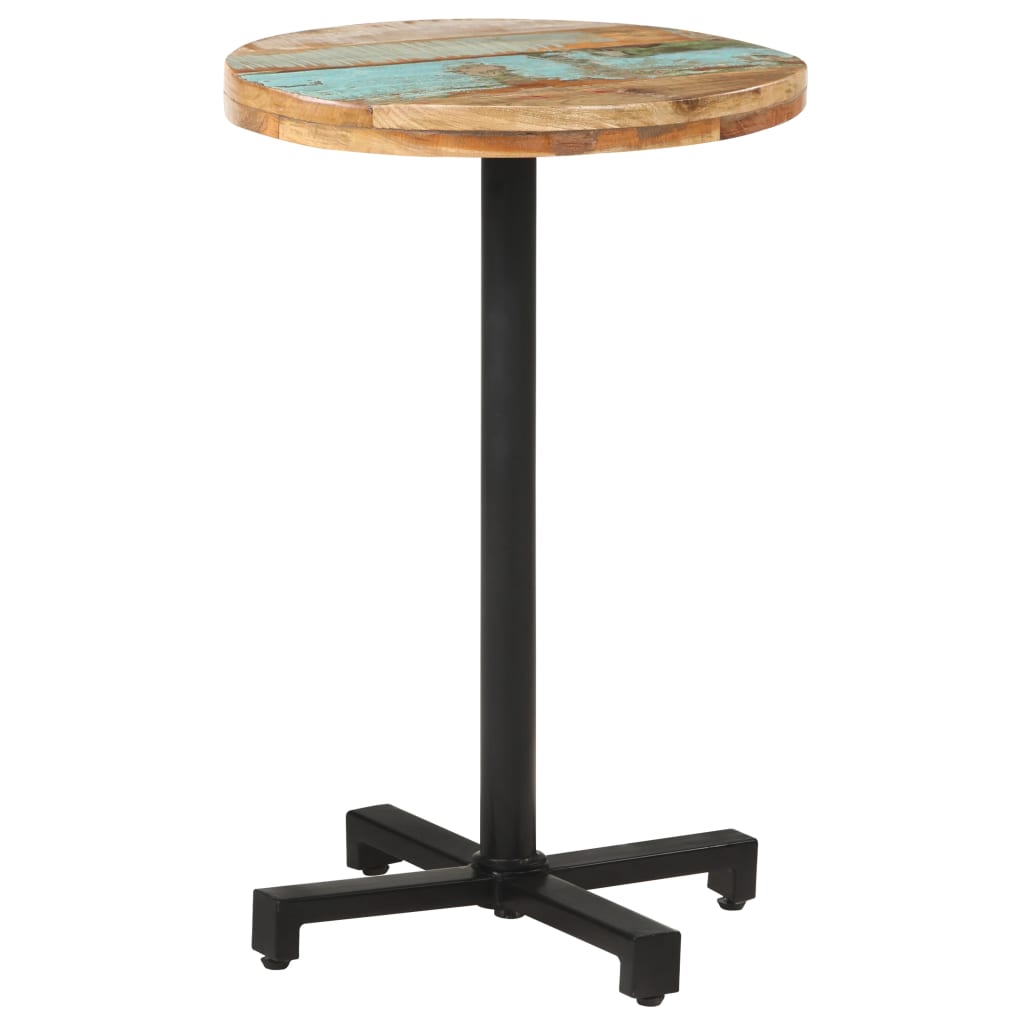 vidaXL Bistro stůl kulatý Ø 50 x 75 cm masivní recyklované dřevo