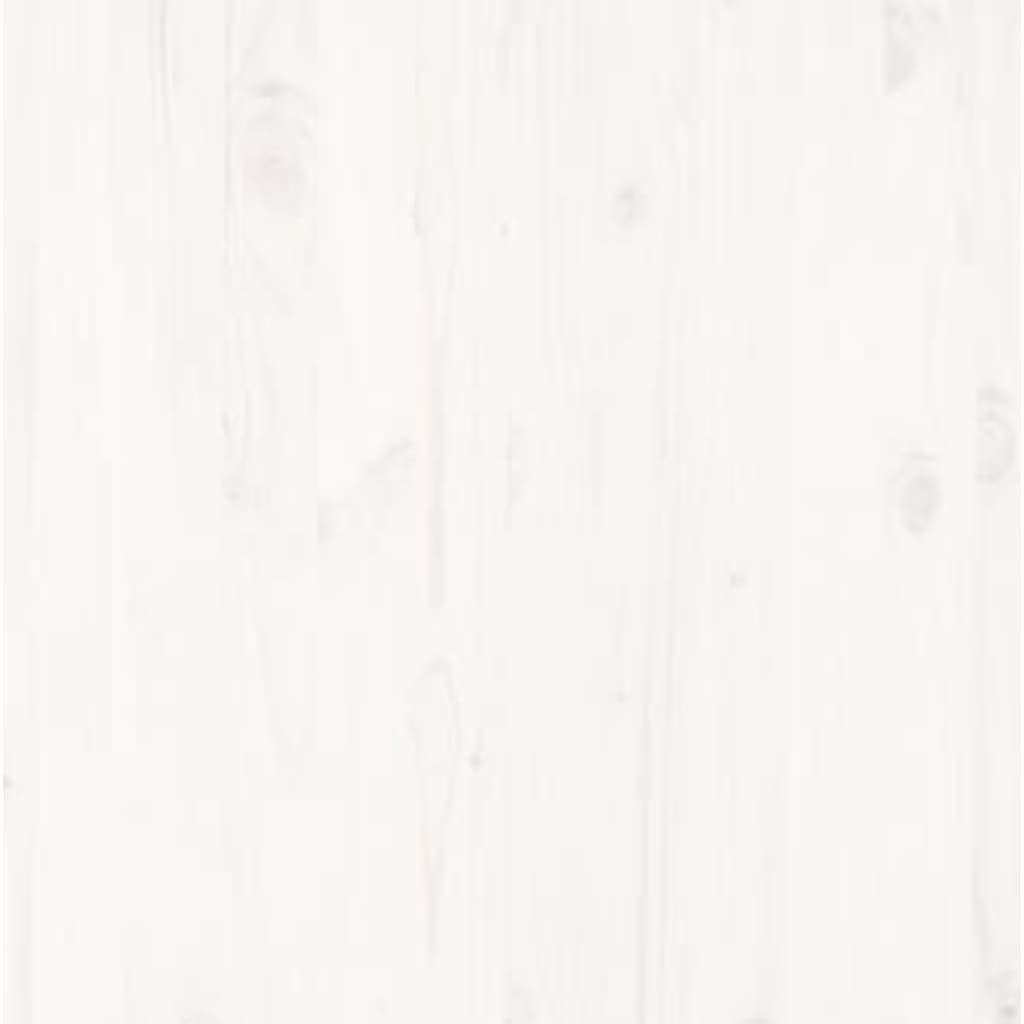 vidaXL Rám postele bílý masivní borovice 120 x 190 cm Small Double