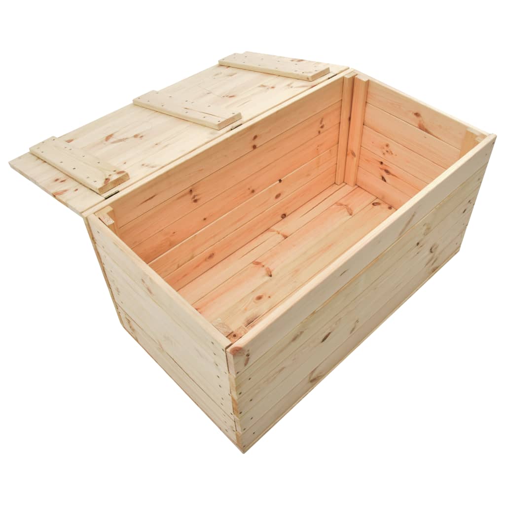 vidaXL Úložný box 100 x 54 x 50,7 cm masivní borové dřevo
