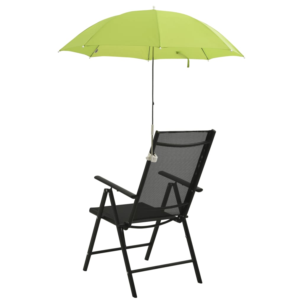 vidaXL Slunečníky pro kempingové židle 2 ks zelené 105 cm