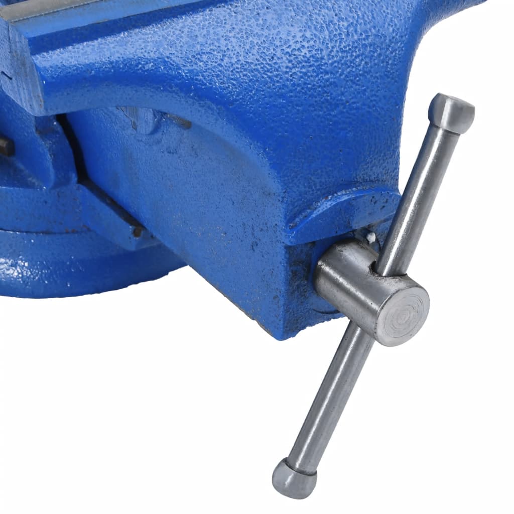 vidaXL Stolní svěrák modrý 200 mm litina