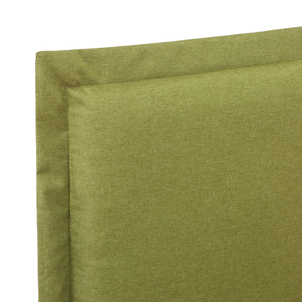 vidaXL Rám postele zelený textil 140 x 200 cm