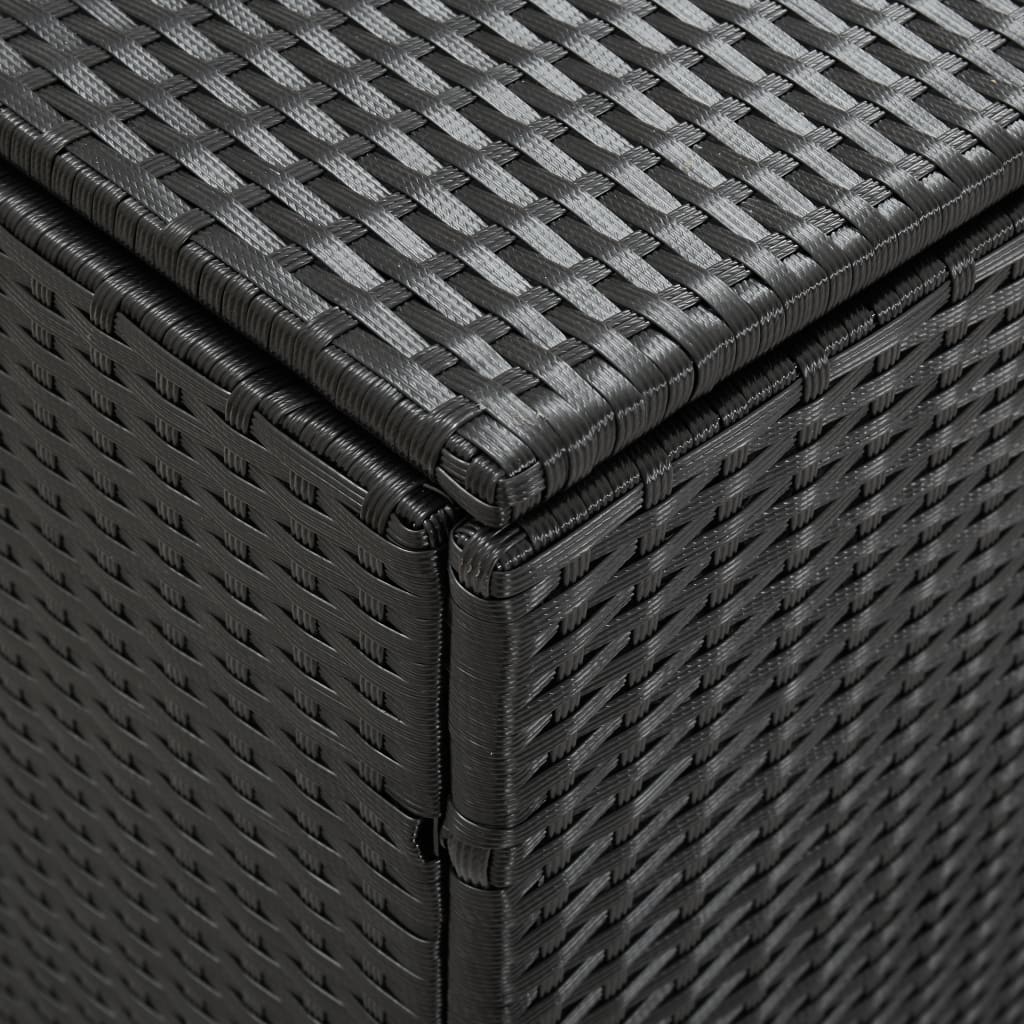 vidaXL Zahradní úložný box polyratan 180 x 90 x 70 cm černý