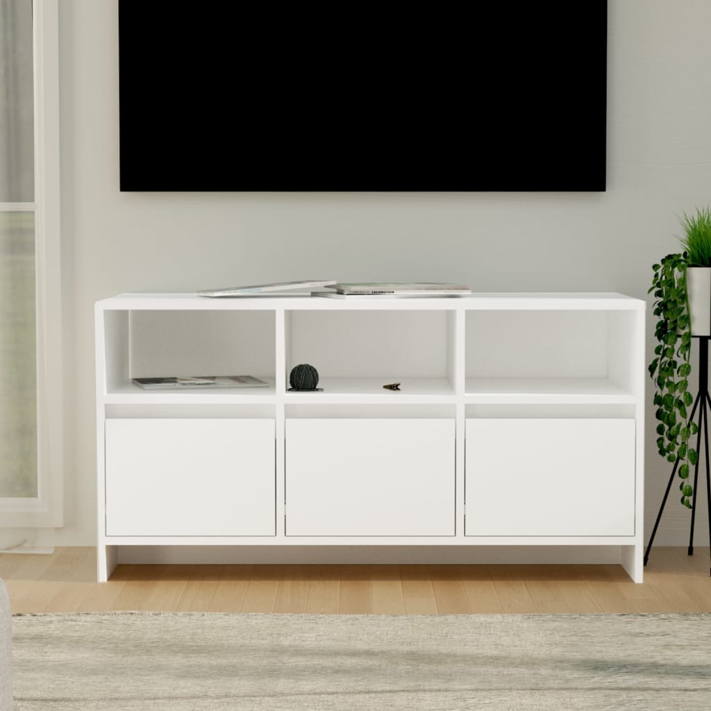 vidaXL TV skříňka bílá 102 x 37,5 x 52,5 cm dřevotříska