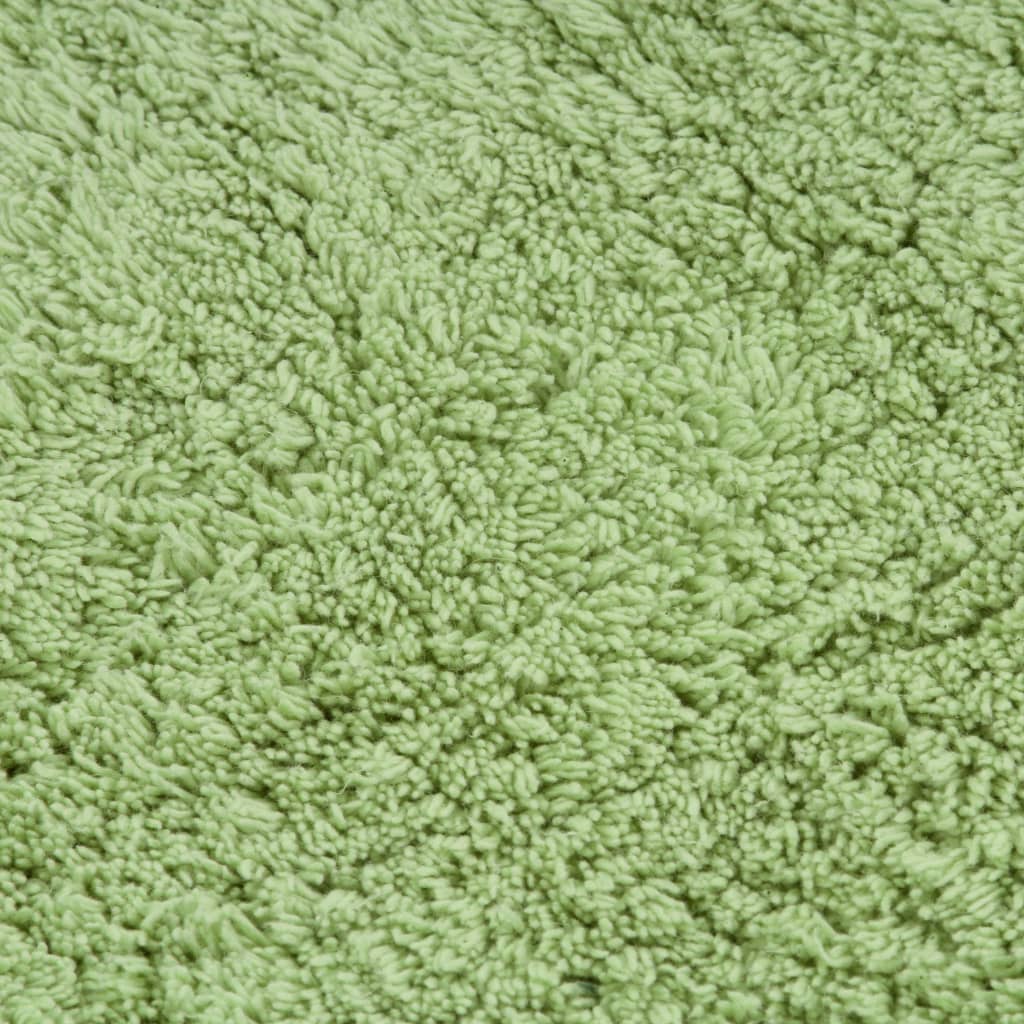 vidaXL Sada koupelnových předložek 3 kusy textilní zelená