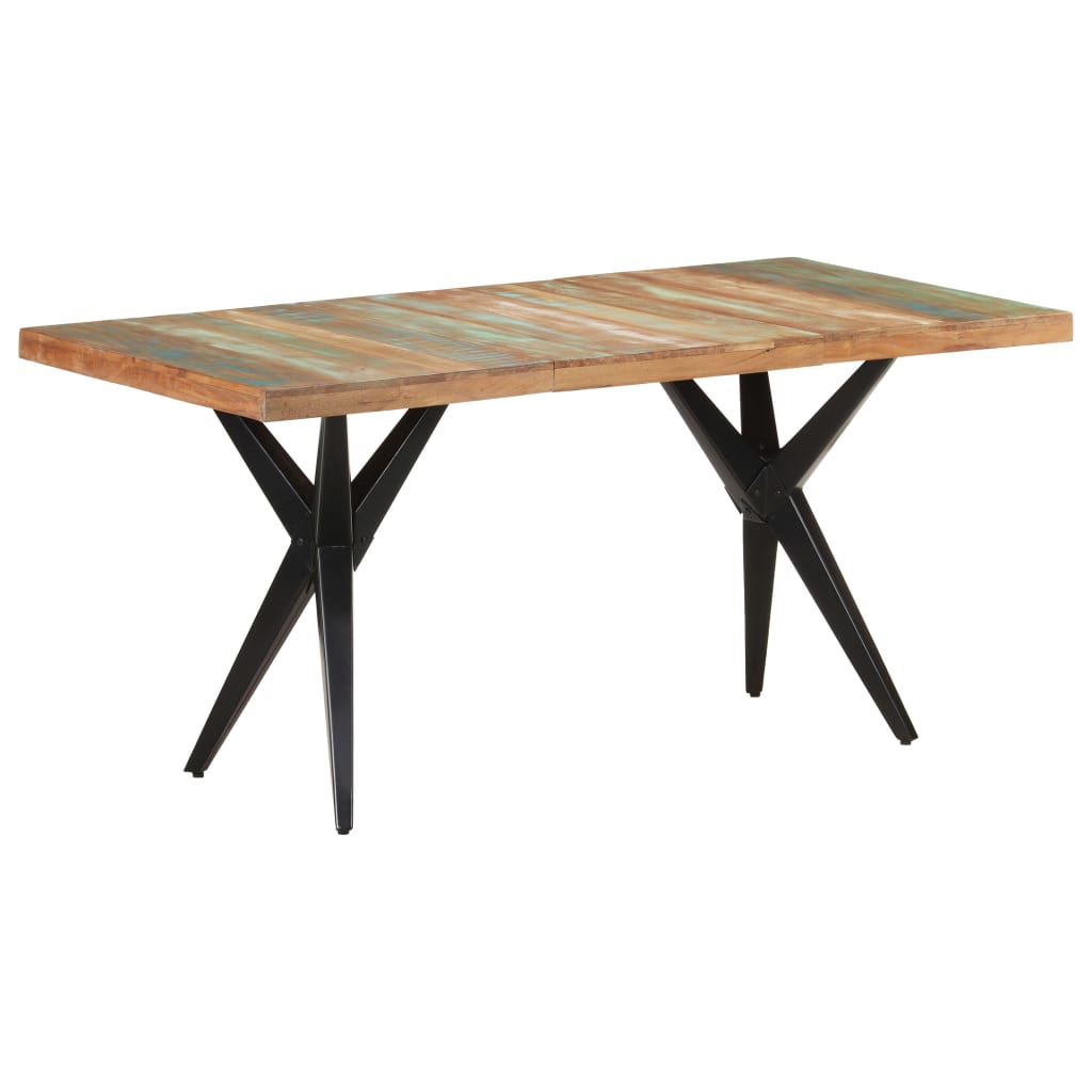 vidaXL Jídelní stůl 160 x 80 x 76 cm masivní recyklované dřevo