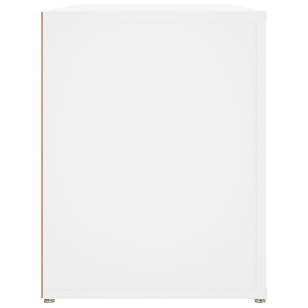 vidaXL Botník bílý 100 x 35 x 45 cm kompozitní dřevo