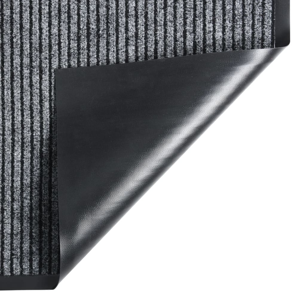 vidaXL Rohožka pruhovaná šedá 40 x 60 cm