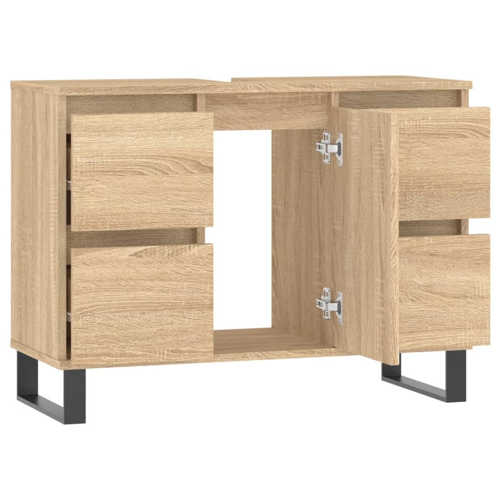 vidaXL Koupelnová skříňka dub sonoma 80 x 33 x 60 cm kompozitní dřevo