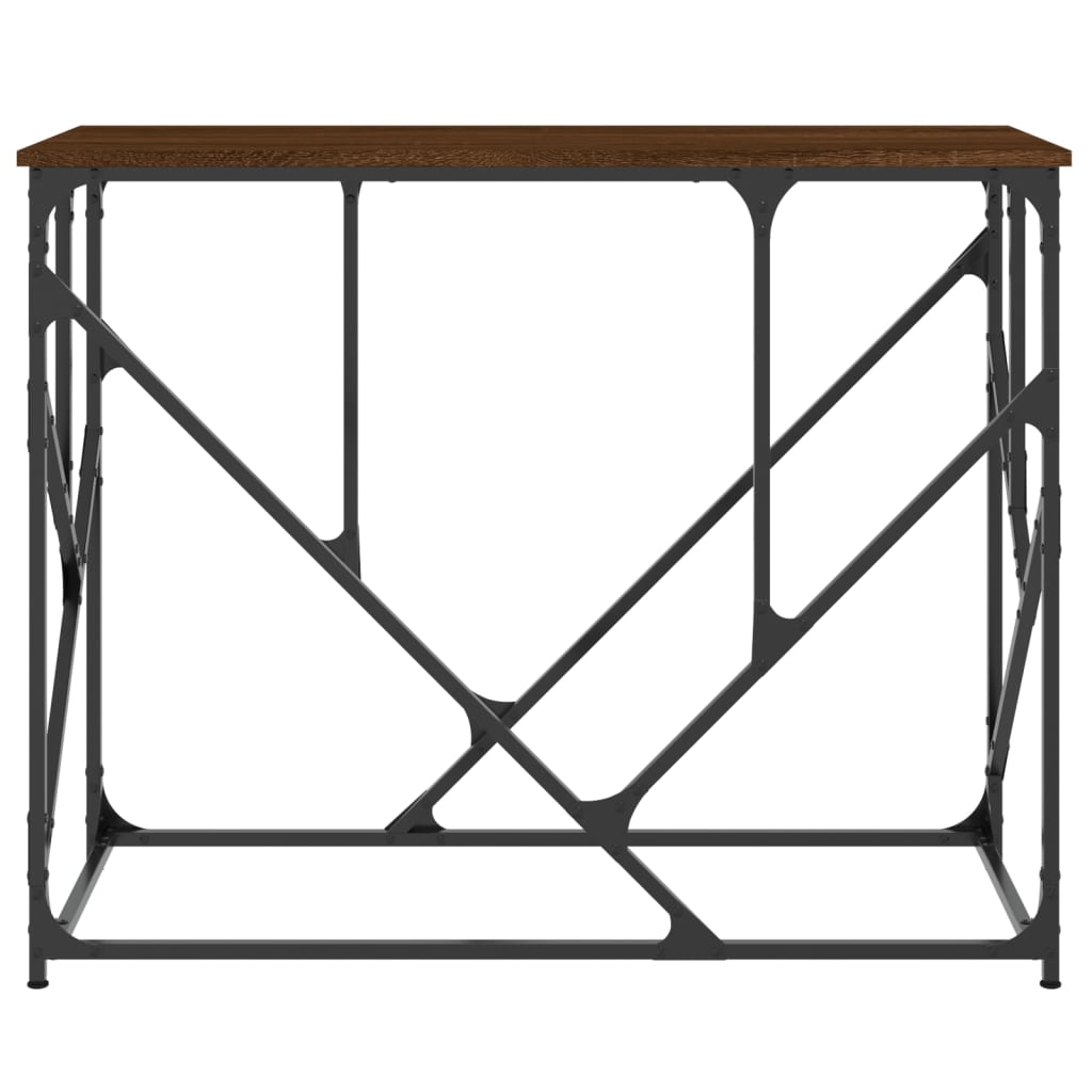 vidaXL Konzolový stolek hnědý dub 100 x 40 x 80 cm kompozitní dřevo