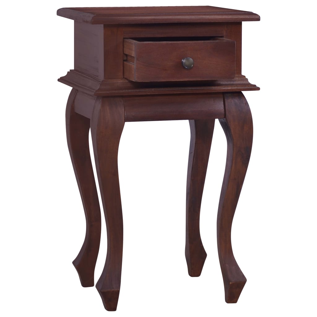 vidaXL Noční stolek klasicky hnědý 35 x 30 x 60 cm masivní mahagon