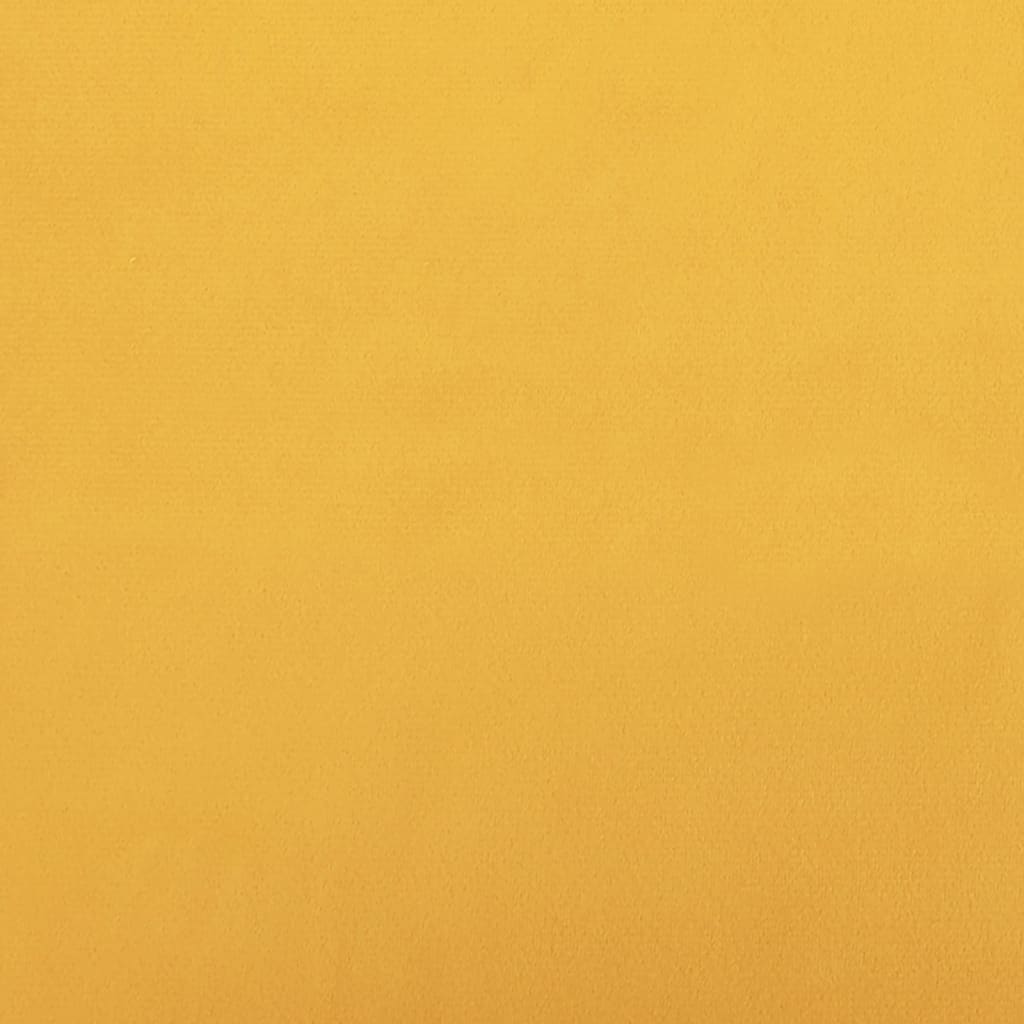 vidaXL Houpací křeslo žluté textil