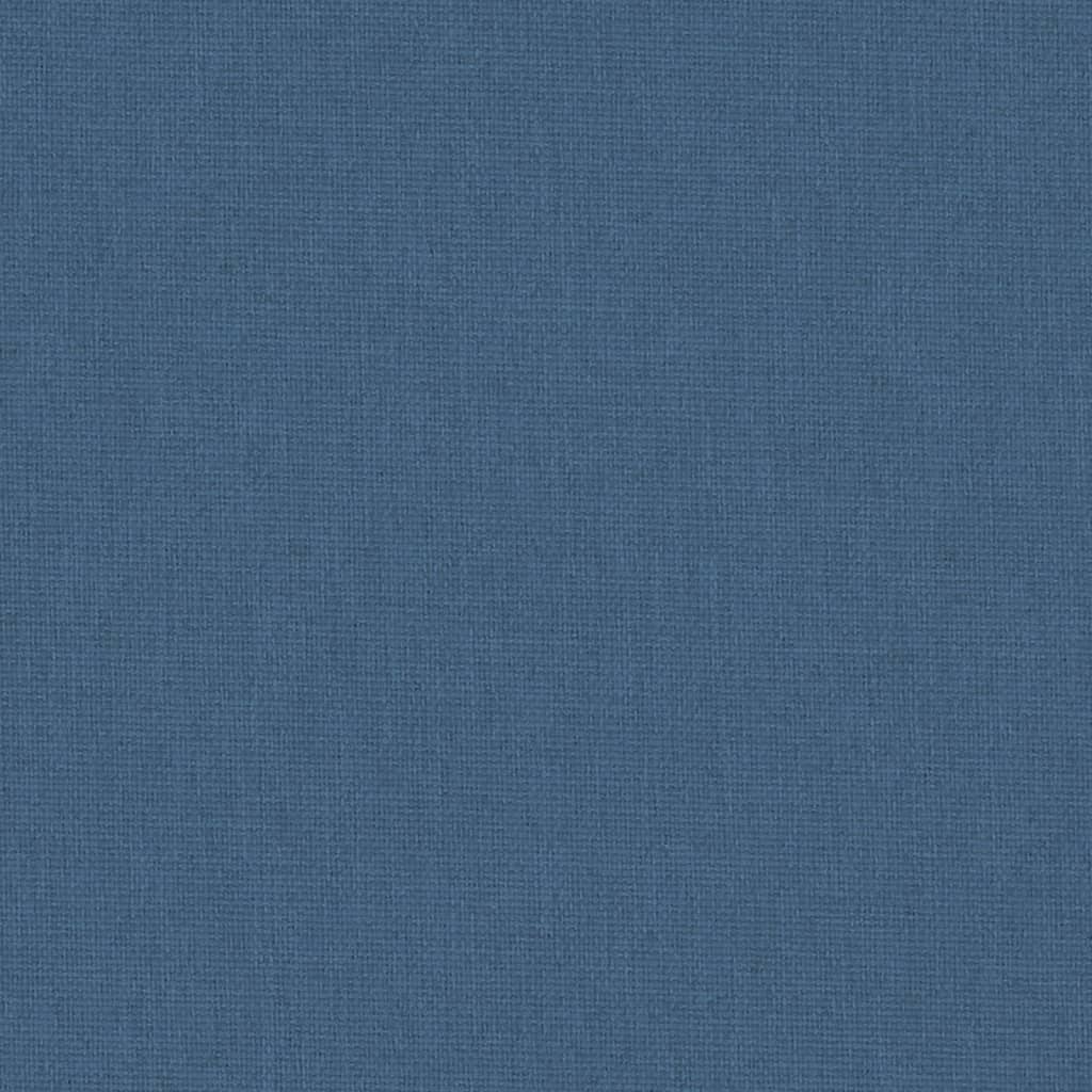 vidaXL Dětská ohrádka s matrací námořnická modrá lněná tkanina